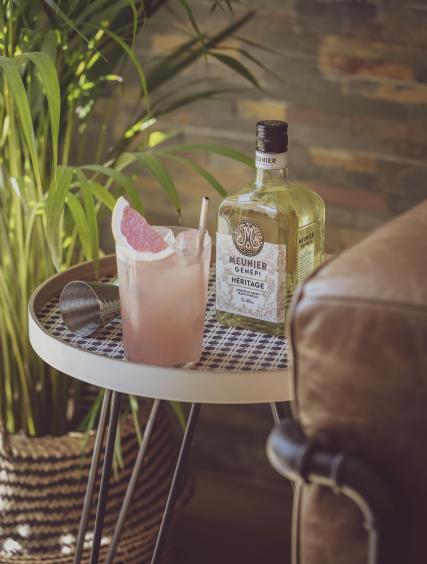 Cocktail Génépi ciel rose et génépi meunier héritage